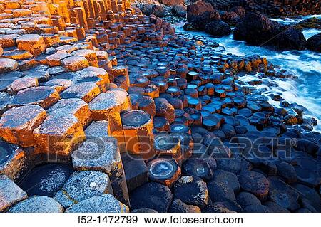 The Giant's Causeway World Heritage Site Antrim County, Northern Ireland, Europe. View Large Photo Image Stock Photo - The Giant's Causeway World Heritage Site Antrim County, Northern Ireland, Europe.. Fotosearch
