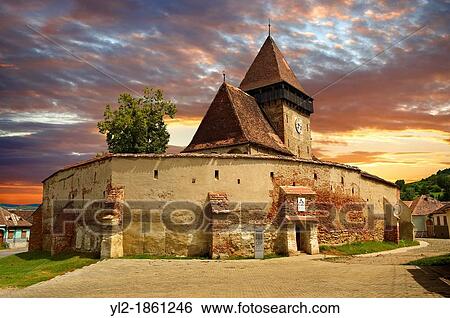 The Gothic 14th Century Axente Sever Saxon Evangelical Fortified Church, Sibiu, Transylvania View Large Photo Image Stock Photograph - The Gothic 14th Century Axente Sever Saxon Evangelical Fortified Church, Sibiu, Transylvania. Fotosearch