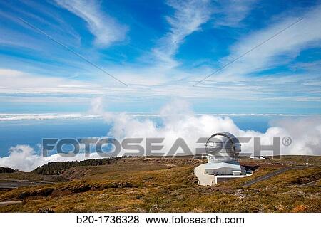 The Gran Telescopio CANARIAS GTC, Roque de los Muchachos Observatory, Caldera de Taburiente National Park, La Palma, Canary Islands, Spain View Large Photo Image Stock Photo - The Gran Telescopio CANARIAS GTC, Roque de los Muchachos Observatory, Caldera de Taburiente National Park, La Palma, Canary Islands, Spain. Fotosearch