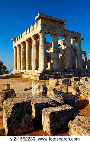 The Greek Doric Temple of Aphaia 500BC Aegina, Greek Saronic Islands View Large Photo Image Stock Image - The Greek Doric Temple of Aphaia 500BC Aegina, Greek Saronic Islands. Fotosearch
