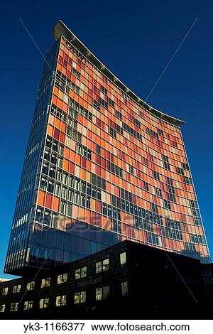 The GSW Tower, standing in the middle of Berlin old newspaper district, was designed by the Anglo-German tandem of Mathias Sauerbruch and Louisa Hutton. View Large Photo Image Stock Photo - The GSW Tower, standing in the middle of Berlin old newspaper district, was designed by the Anglo-German tandem of Mathias Sauerbruch and Louisa Hutton.. Fotosearch