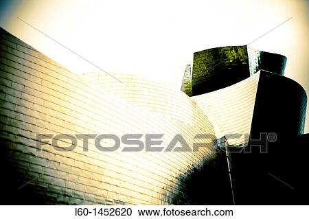 Stock Image - The Guggenheim Museum of modern and contemporary art Bilbao, Biscay, Basque Country, Spain. Fotosearch