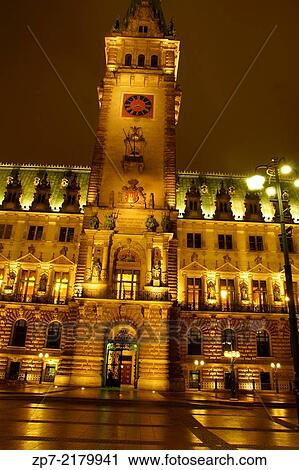 Stock Image - The Hamburg City Hall.. Fotosearch