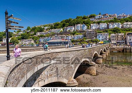 The harbour in Looe in Cornwall, England, United Kingdom, Europe. View Large Photo Image Stock Photo - The harbour in Looe in Cornwall, England, United Kingdom, Europe.. Fotosearch