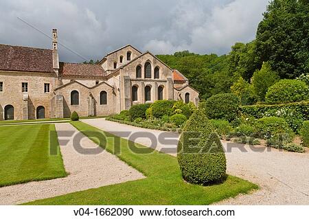 The historic abbey of Fontenay, Burgundy, France, Europe View Large Photo Image Stock Image - The historic abbey of Fontenay, Burgundy, France, Europe. Fotosearch