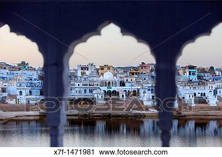 The holy lake and the village of Pushkar, pushkar, Rajasthan, india View Large Photo Image Stock Image - The holy lake and the village of Pushkar, pushkar, Rajasthan, india. Fotosearch