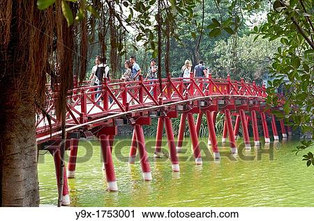 The Huc Bridge on Hoan Kiem Lake View Large Photo Image Stock Image - The Huc Bridge on Hoan Kiem Lake. Fotosearch