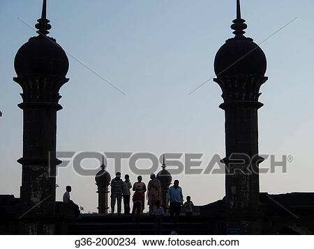 The Ibrahim Rauza complex, in Bijapur, Karntaaka, India. Tomb of Ibrahim Adil Shah II (ruled 1580-1627. ) The design supposedly served as an inspiration for the Taj Mahal. View Large Photo Image Picture - The Ibrahim Rauza complex, in Bijapur, Karntaaka, India. Tomb of Ibrahim Adil Shah II (ruled 1580-1627. ) The design supposedly served as an inspiration for the Taj Mahal.. Fotosearch