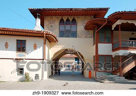 The Khan's Palace, Bakhchisaray Bakhchysarai, Crimea, Ukraine, Eastern Europe View Large Photo Image Stock Photo - The Khan's Palace, Bakhchisaray Bakhchysarai, Crimea, Ukraine, Eastern Europe. Fotosearch
