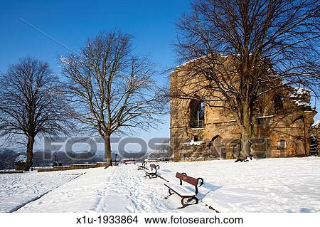 The Kings Tower at Knaresborough Castle in the Snow Knaresborough Yorkshire England View Large Photo Image Picture - The Kings Tower at Knaresborough Castle in the Snow Knaresborough Yorkshire England. Fotosearch