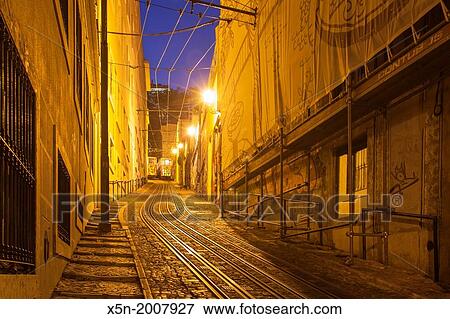 The Lavra Funicular, Lisbon, Portugal, Europe. View Large Photo Image Stock Photo - The Lavra Funicular, Lisbon, Portugal, Europe.. Fotosearch