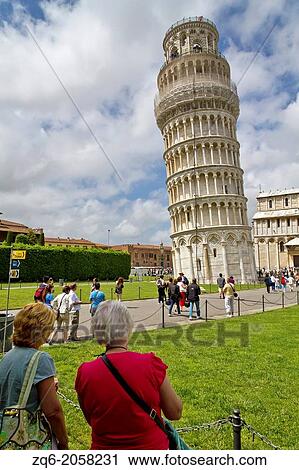 The Leaning Tower of the Cathedral Santa Maria Assunta in Pisa, Italy. View Large Photo Image Stock Image - The Leaning Tower of the Cathedral Santa Maria Assunta in Pisa, Italy.. Fotosearch