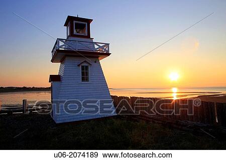 The lighthouse at Meteghan wharf in Nova Scotia, Canada View Large Photo Image Stock Photo - The lighthouse at Meteghan wharf in Nova Scotia, Canada. Fotosearch