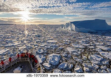 The Lindblad Expedition ship National Geographic Explorer on expedition at Pleneau Island in Antarctica, Southern Ocean. View Large Photo Image Stock Photo - The Lindblad Expedition ship National Geographic Explorer on expedition at Pleneau Island in Antarctica, Southern Ocean.. Fotosearch