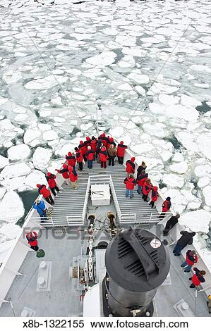 The Lindblad expedition ship National Geographic Endeavour operating with it's fleet of Zodiacs in and around the Antarctic peninsula, Antarctica View Large Photo Image Stock Photography - The Lindblad expedition ship National Geographic Endeavour operating with it's fleet of Zodiacs in and around the Antarctic peninsula, Antarctica. Fotosearch