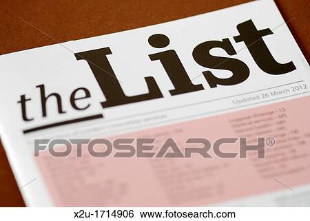 The List, directory of London's homeless services View Large Photo Image Stock Photograph - The List, directory of London's homeless services. Fotosearch
