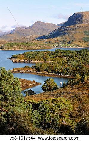 The Loch Torridon near Shieldaig. Wester Ross. Scotland. Great Britain. View Large Photo Image Picture - The Loch Torridon near Shieldaig. Wester Ross. Scotland. Great Britain.. Fotosearch