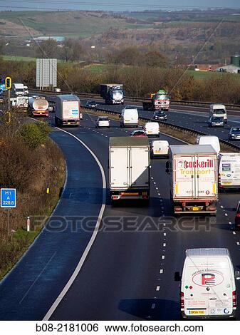The M1 motorway near Chesterfield, Derbyshire, England. View Large Photo Image Stock Photograph - The M1 motorway near Chesterfield, Derbyshire, England.. Fotosearch
