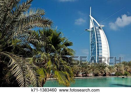 The Madinat Jumeirah and the Burj al Arab Hotel in Dubai, UAE View Large Photo Image Stock Image - The Madinat Jumeirah and the Burj al Arab Hotel in Dubai, UAE. Fotosearch