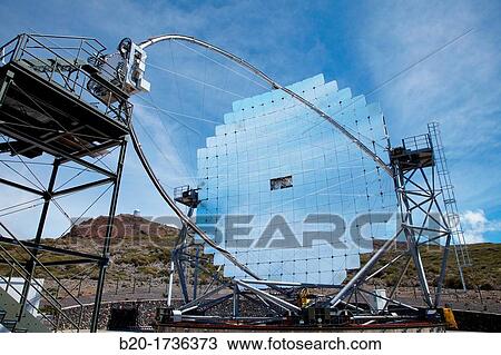 The MAGIC Telescopes, Roque de los Muchachos Observatory, La Palma, Canary Islands, Spain. View Large Photo Image Stock Image - The MAGIC Telescopes, Roque de los Muchachos Observatory, La Palma, Canary Islands, Spain.. Fotosearch