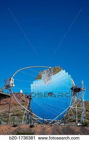 The MAGIC Telescopes, Roque de los Muchachos Observatory, La Palma, Canary Islands, Spain. View Large Photo Image Stock Image - The MAGIC Telescopes, Roque de los Muchachos Observatory, La Palma, Canary Islands, Spain.. Fotosearch