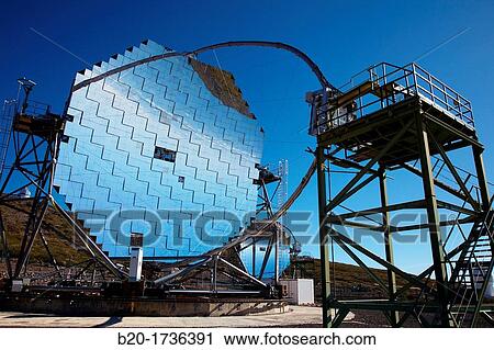 The MAGIC Telescopes, Roque de los Muchachos Observatory, La Palma, Canary Islands, Spain. View Large Photo Image Stock Image - The MAGIC Telescopes, Roque de los Muchachos Observatory, La Palma, Canary Islands, Spain.. Fotosearch