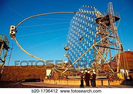 The MAGIC Telescopes, Roque de los Muchachos Observatory, La Palma, Canary Islands, Spain. View Large Photo Image Stock Image - The MAGIC Telescopes, Roque de los Muchachos Observatory, La Palma, Canary Islands, Spain.. Fotosearch