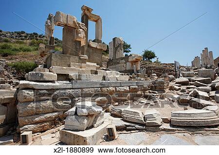 The Memmius Monument Ephesus Archaeological Site Izmir province, Turkey View Large Photo Image Stock Photo - The Memmius Monument Ephesus Archaeological Site Izmir province, Turkey. Fotosearch