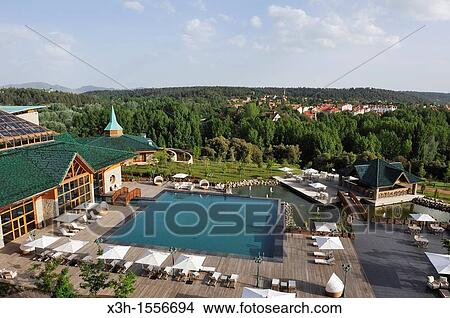 Picture - the Michlifen luxury hotel, Ifrane, Middle Atlas, Morocco, North Africa. Fotosearch