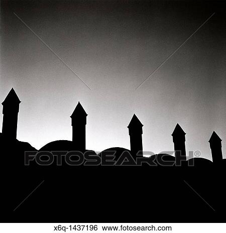 Stock Photograph - The minarets of the Blue Mosque in Istanbul, Turkey. Fotosearch