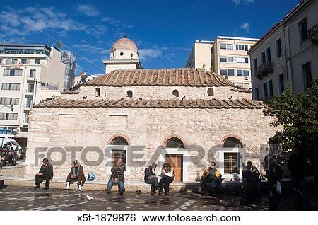 The Monastery at Monastiraki Square, Athens, Greece View Large Photo Image Stock Photograph - The Monastery at Monastiraki Square, Athens, Greece. Fotosearch