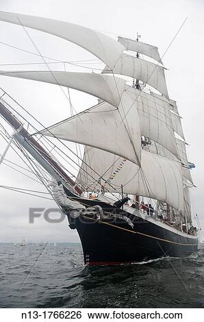 The Morgenster ship sailing at the Tonnerres de Brest 2012 - International maritime festival, Brest France, View Large Photo Image Stock Photograph - The Morgenster ship sailing at the Tonnerres de Brest 2012 - International maritime festival, Brest France,. Fotosearch