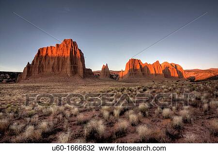 The morning sun brightens up the landscape at Cathedral Valley at Capital Reef National Park View Large Photo Image Stock Image - The morning sun brightens up the landscape at Cathedral Valley at Capital Reef National Park. Fotosearch