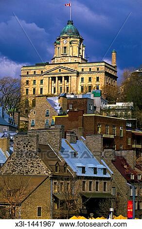 Stock Photo - The Musee de Fort in downtown Quebec Canada. Fotosearch