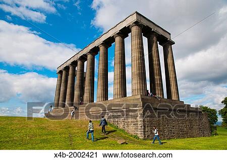 The National Monument in Calton Hill central Edinburgh Scotland Britain UK Europe. View Large Photo Image Stock Image - The National Monument in Calton Hill central Edinburgh Scotland Britain UK Europe.. Fotosearch