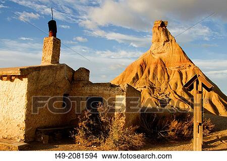 The natural park of Bardenas Reales in Navarra, Spain View Large Photo Image Picture - The natural park of Bardenas Reales in Navarra, Spain. Fotosearch
