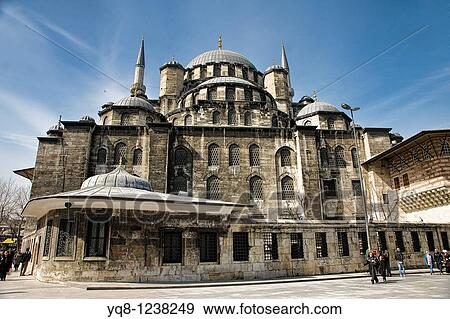 The New Mosque, Mosque of the Valide Sultan, Istanbul, Turkey View Large Photo Image Stock Photo - The New Mosque, Mosque of the Valide Sultan, Istanbul, Turkey. Fotosearch