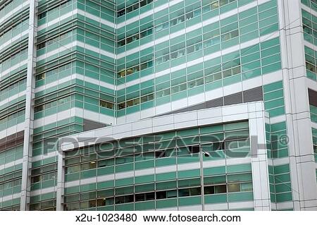 Stock Image - The new University College London Hospital UCLH building in Euston Road, London, England. Fotosearch