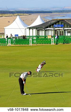 The Old Course. Royal and Ancient Golf Club. St Andrews. Scotland. Great Britain. View Large Photo Image Stock Photo - The Old Course. Royal and Ancient Golf Club. St Andrews. Scotland. Great Britain.. Fotosearch