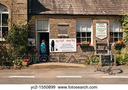 The Old School Crafts Shop and Gallery at Muker in Swaledale in North Yorkshire, England, Britain, Uk View Large Photo Image Stock Photo - The Old School Crafts Shop and Gallery at Muker in Swaledale in North Yorkshire, England, Britain, Uk. Fotosearch