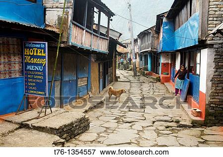 the old village of Bulbule along the Marsyangi River in the Annapurna region of Nepal View Large Photo Image Stock Photo - the old village of Bulbule along the Marsyangi River in the Annapurna region of Nepal. Fotosearch