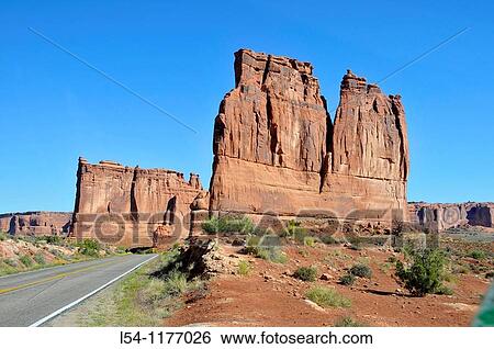 The Organ and Courthouse Arches National Park Moab Utah View Large Photo Image Stock Photograph - The Organ and Courthouse Arches National Park Moab Utah. Fotosearch