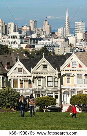 The Painted Ladies, houses on Alamo Square in San Francisco, California, USA. View Large Photo Image Stock Photography - The Painted Ladies, houses on Alamo Square in San Francisco, California, USA.. Fotosearch