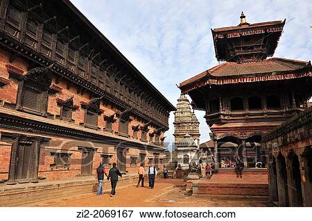 The Palace of Fifty-five Windows and Hindu temples, Durbar Square, Bhaktapur, Nepal View Large Photo Image Stock Photo - The Palace of Fifty-five Windows and Hindu temples, Durbar Square, Bhaktapur, Nepal. Fotosearch