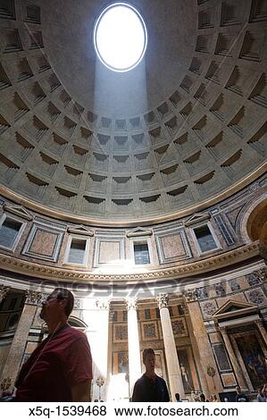 The Pantheon dome with its oculus, Rome View Large Photo Image Stock Photo - The Pantheon dome with its oculus, Rome. Fotosearch