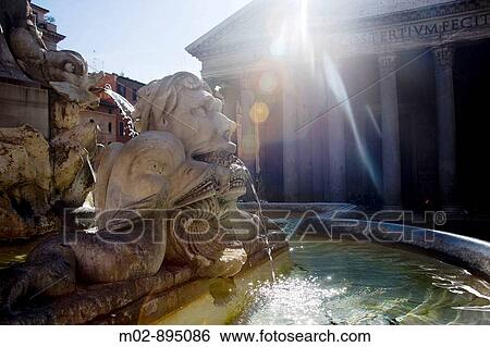 The Pantheon in Piazza della Rotonda, Rome, Italy View Large Photo Image Stock Photograph - The Pantheon in Piazza della Rotonda, Rome, Italy. Fotosearch