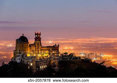 The Pena National Palace, Sintra, Portugal, Europe. View Large Photo Image Stock Photo - The Pena National Palace, Sintra, Portugal, Europe.. Fotosearch