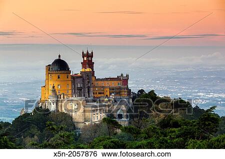 The Pena National Palace, Sintra, Portugal, Europe. View Large Photo Image Stock Photograph - The Pena National Palace, Sintra, Portugal, Europe.. Fotosearch