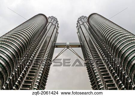 The Petronas Towers in Kuala Lumpur, Malaysia. View Large Photo Image Picture - The Petronas Towers in Kuala Lumpur, Malaysia.. Fotosearch