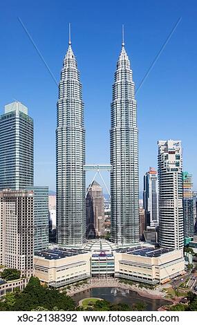 Stock Image - The Petronas Towers, Kuala Lumpur, Malaysia.. Fotosearch